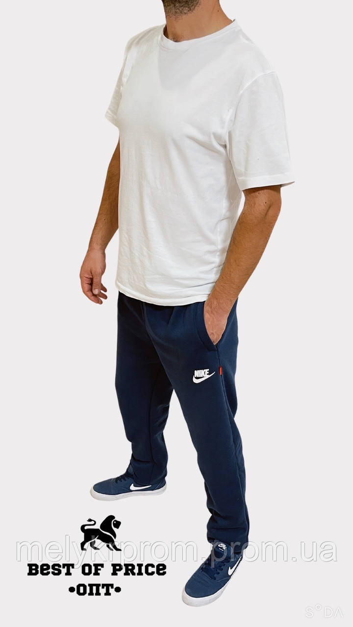 

Мужские спортивные брюки NIKE!!! Тёплые на флисе., Черный