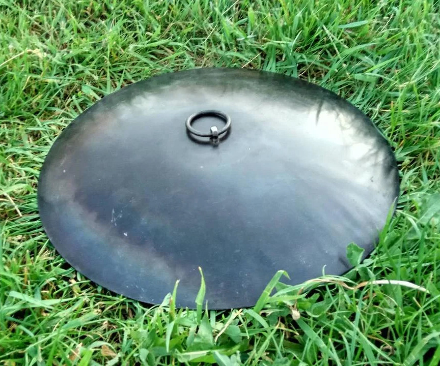 Стальная Крышка для сковороды из диска 60 см с кольцом