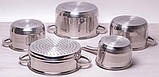 Набір кухонного посуду Kamille Springfield 9 предметів, нержавіюча сталь KM-4505S, фото 3