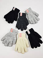 Детские перчатки утепленные для девочек р. 16 см (9-10 лет) (6 шт. набор), фото 1