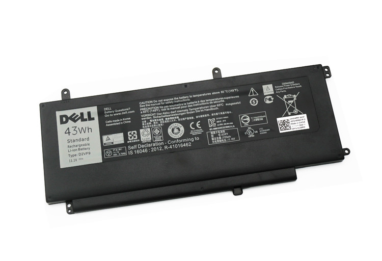 Оригінальна батарея Dell Inspiron 15 7547, 7548 - D2VF9 (11.1 V 43Wh 3705mAh) - Акумулятор, АКБ для ноутбука
