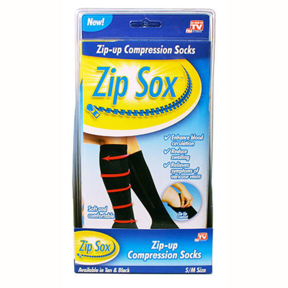 

Лечебные компрессионные гольфы от варикоза Zip Sox (Зип Сокс) со змейкой! Мега цена, Черный