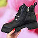 Ботинки берцы женские демисезонные осенние на байке кожаные черные,Черевики берци жіночі демісезонні на байці, фото 2