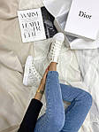 Жіночі кросівки Dior B23 High Top White (білі) DI017 високі повсякденні кеди, фото 5