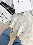 Жіночі кросівки Dior B23 High Top White (білі) DI017 високі повсякденні кеди, фото 6