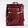 Женский красный рюкзак-сумка из натуральной кожи с тиснением под змеиную кожу Tiding Bag  - 34376, фото 4