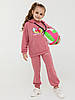 Трикотажний спортивний костюм з принтом для дівчинки CD-412 Розмір 116-128, фото 3