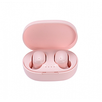 Наушники блютуз 5,0 с микрофоном A6S PROTWS Розовые (без упаковки)