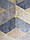 Виниловые обои на флизелине 0.53х10 AS creation Titanium 3 геометрия синий коричневый бежевый золото, фото 3