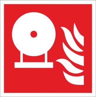 Знак безопасности Модуль стационарной системы пожаротушения ДСТУ EN ISO 7010: 2019 (металл, пластик, пленка)