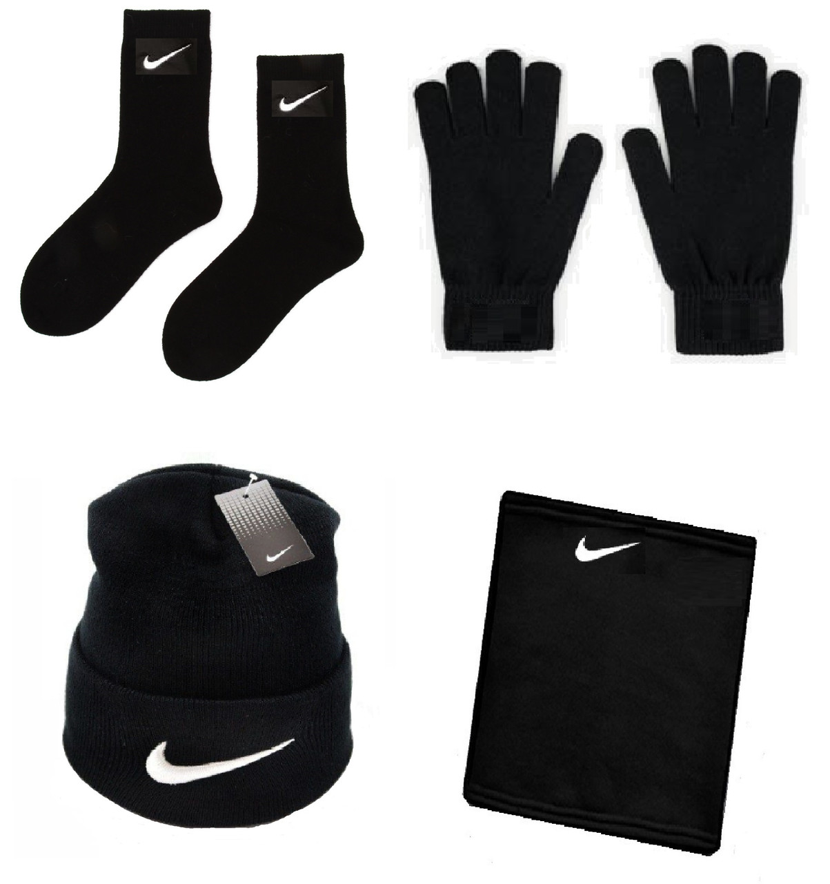 

Набор Nike мужской = Шапка +Бафф +печатки +носки