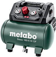 Безмасляний поршневий компресор Metabo BASIC 160-6 W OF (0.9 кВт, 160 л/хв) (601501000)
