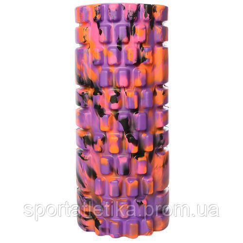 

Массажер, валик, ролик массажный для спины,33*14 см, ролик для йоги MS 0857-1 фиолетовый