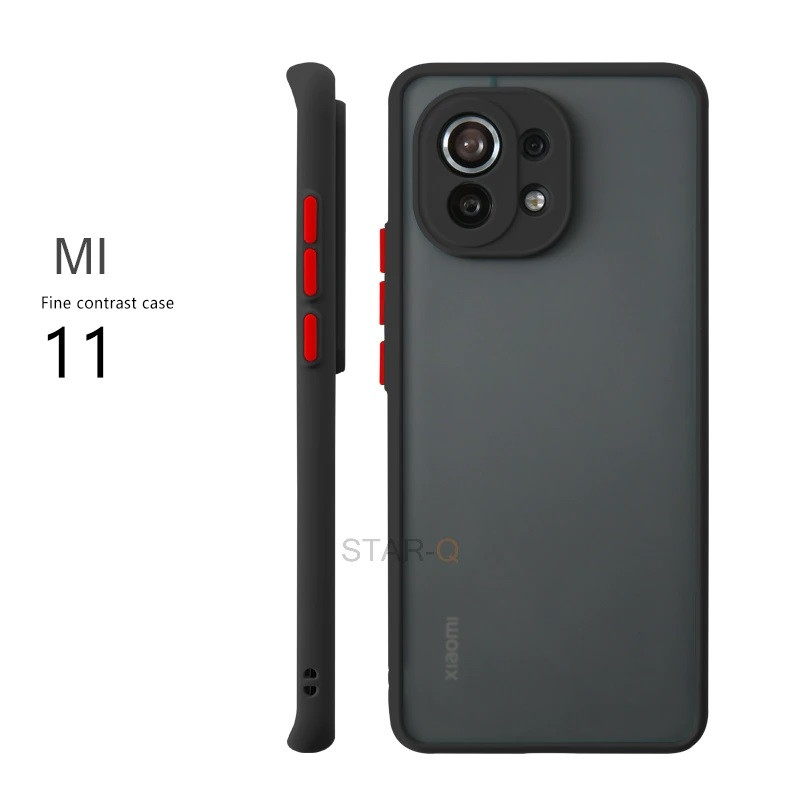 

Противоударный чехол LikGus с защитой камеры для Xiaomi Mi 11 ЧЕРНЫЙ