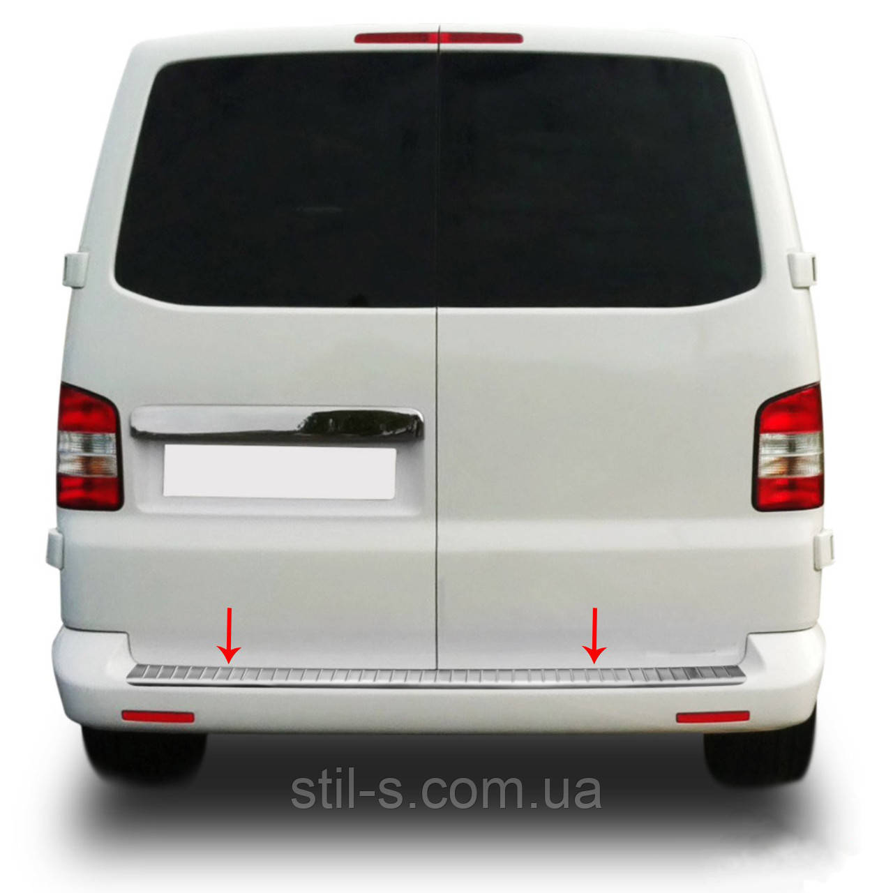 

Накладка на задний бампер VW T5 (2003-2014)