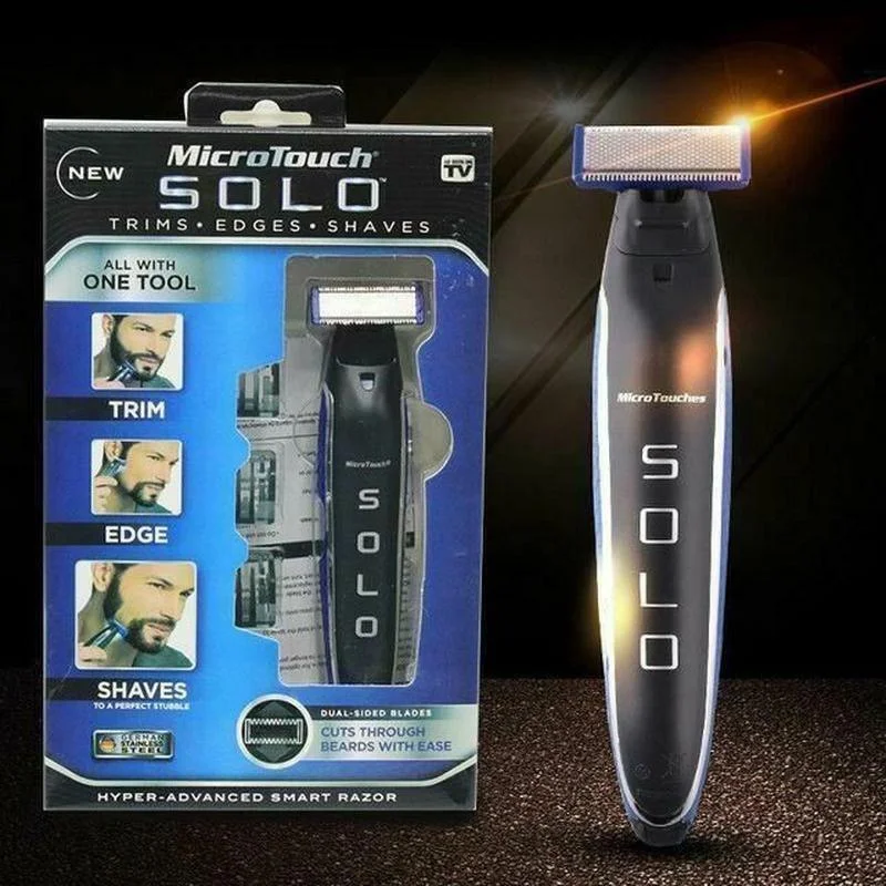 

Триммер - бритва для мужчин Micro Touch Solo, мужская машинка для стрижки волос. Оригинал