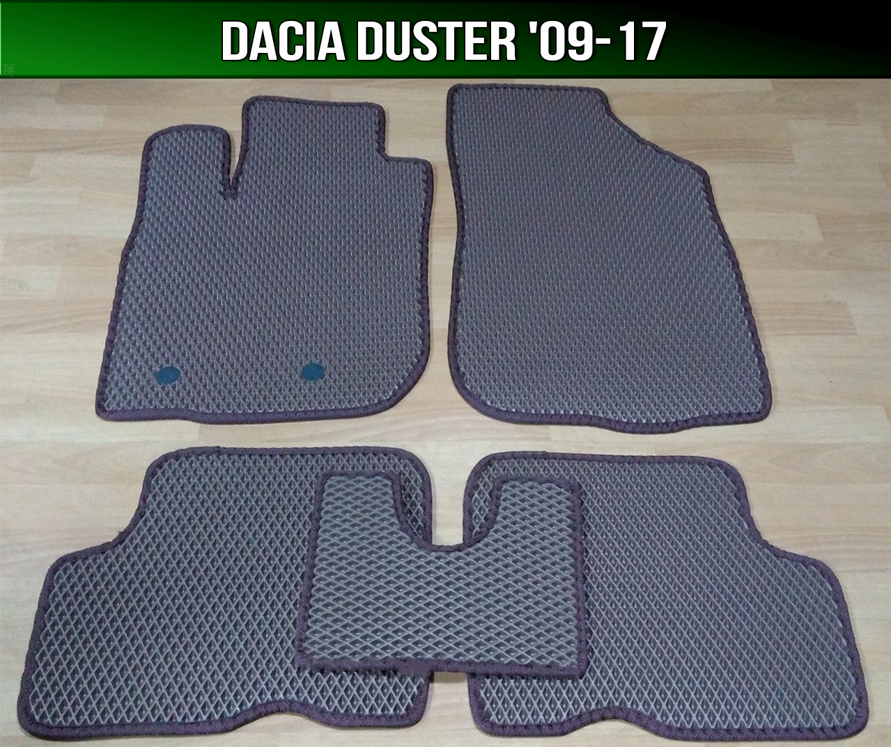 ЄВА килимки на Dacia Duster '09-17. EVA килими Дача Дастер Дачія