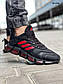 Мужские кроссовки Adidas x Pharrell Vento (черно/красные) KS 1716 модная демисезонная обувь, фото 4