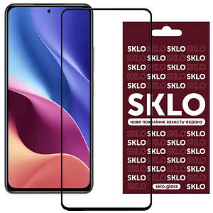 Защитное стекло SKLO 3D (full glue) для Xiaomi Redmi Note 10 5G / Poco M3 Pro