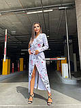 Стильное женское платье-блейзер макси двубортного кроя, фото 8