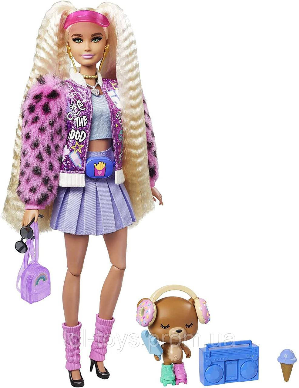 

Barbie Extra Style 8 Блондинка с косичками Кукла Барби Экстра Mattel (GYJ77)