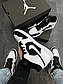 Чоловічі кросівки Nike Air Jordan High S Black/White (білі з чорним) А1267 модні високі кроси, фото 3