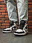 Чоловічі кросівки Nike Air Jordan High S Black/White (білі з чорним) А1267 модні високі кроси, фото 2