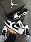 Чоловічі кросівки Nike Air Jordan High S Black/White (білі з чорним) А1267 модні високі кроси, фото 5