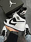 Чоловічі кросівки Nike Air Jordan High S Black/White (білі з чорним) А1267 модні високі кроси, фото 8