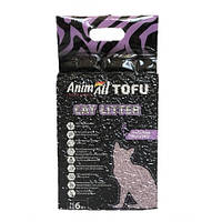 Соевый комкующийся наполнитель для туалетов кошек AnimAll Tofu с ароматом лаванды (2.6 кг.)