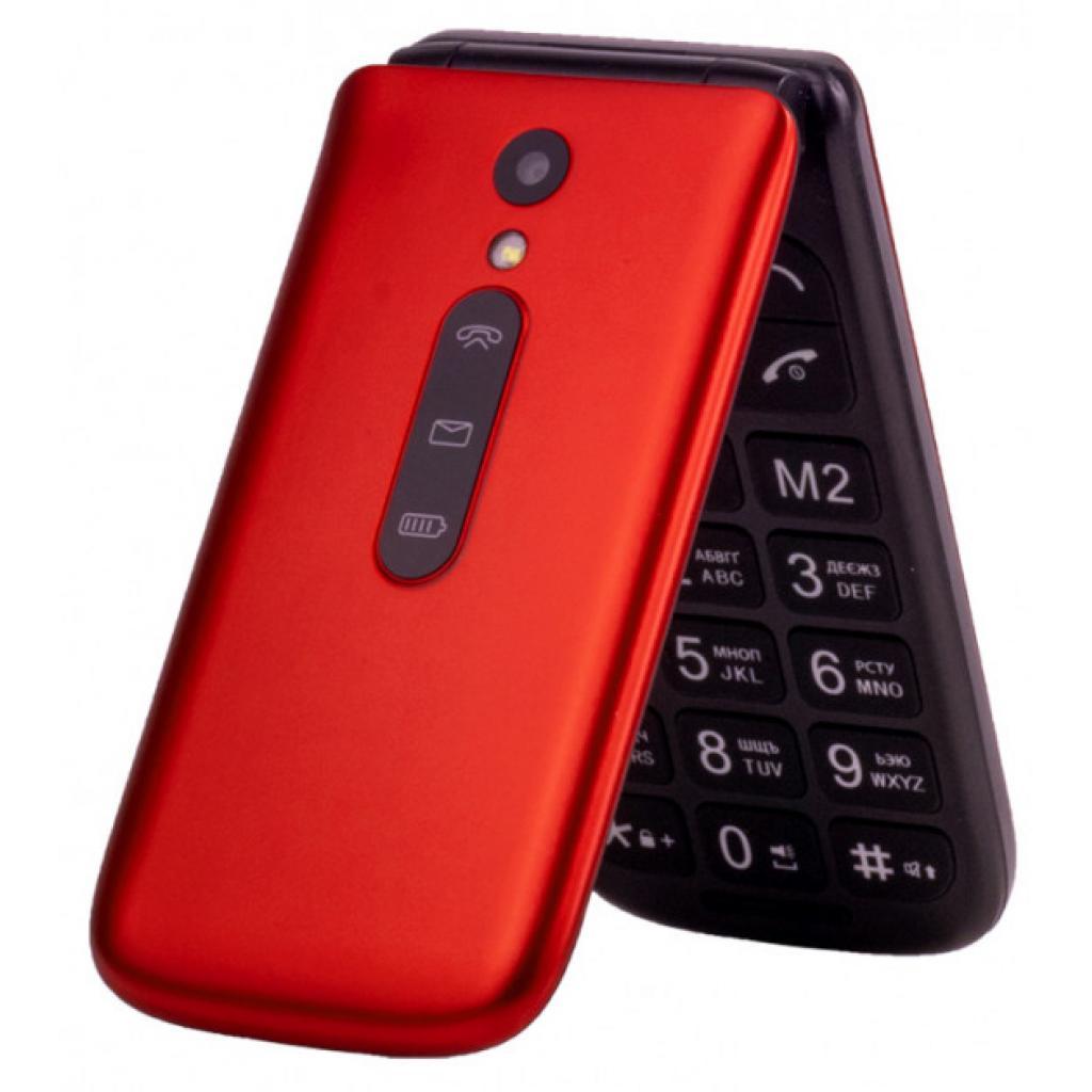 

Кнопочный мобильный телефон раскладушка Sigma X-style 241 Snap Red, Красный