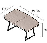 Стол раздвижной, трансформер "Берн", стол обеденный, кухонный. Разные раскраски и размеры., фото 2
