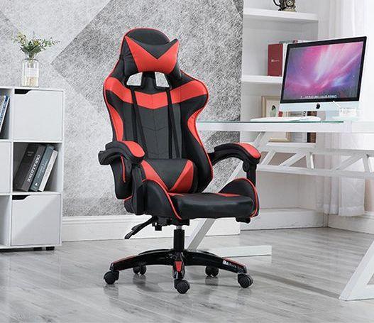 

Геймерское Кресло с Подставкой для Ног Компьютерное Кресло с Подушками Bonro Vecotti GT Красное Игровое Кресло, Красный