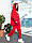 Спортивний однотонний жіночий костюм oversize з трехнити з начосом, фото 3