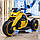 Дитячий електро мотоцикл Bugatti M 4134A-6, жовтий, фото 8