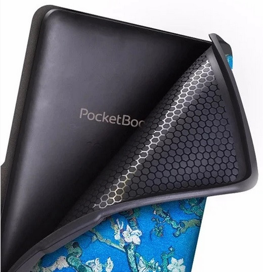 Чохол на PocketBook 617 Ink Black - квітучі гілки мигдалю origami мал. 3