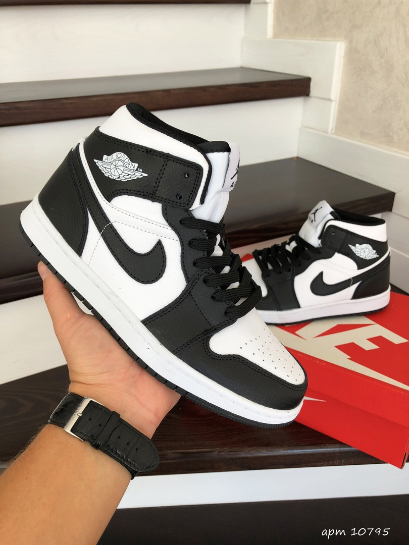

Модные подростковые кроссовки Nike Air Jordan, черно белые (FD), Черно-белый