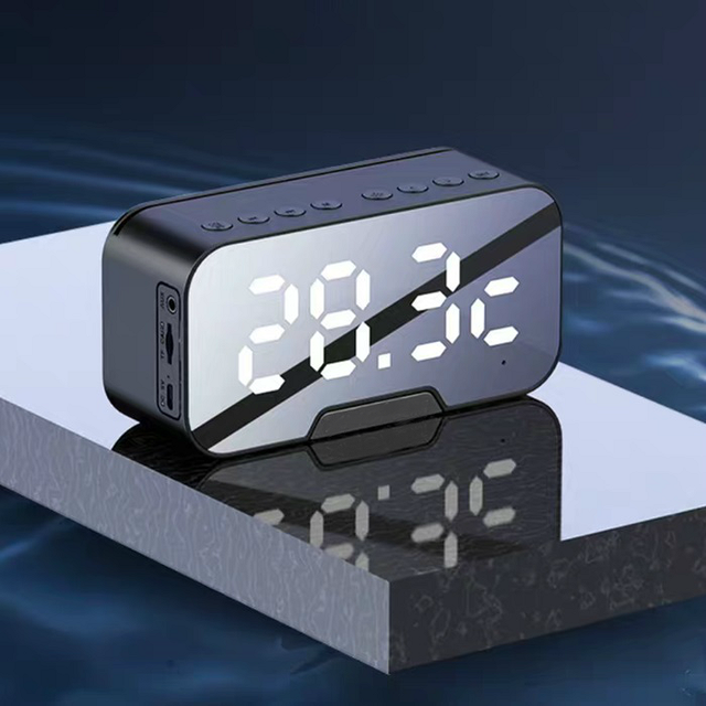 Мини-Колонка Bluetooth Kimiso K10 LED CLOCK с будильником
