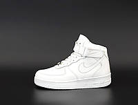 Зимові Жіночі Кросівки Nike Air Jordan Winter Fur "Full White" - "Повністю Білі"