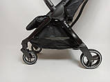 Дитяча прогулянкова коляска - книжка з регульованою спинкою CARRELLO Turbo CRL-5503 Deep Black чорна, фото 9