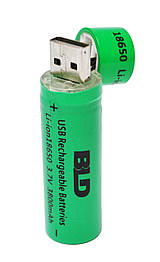 Акумулятор акумулятор BLD 18650 3800mAh 3,7 V c USB (4055)