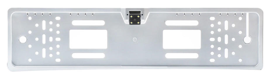 

Камера заднего вида в рамке номерного знака A58 с подсветкой (16 + 4 LED) Silver (13213)