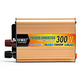 Преобразователь напряжения(инвертор) 12-220V 300W + USB Gold (5353)