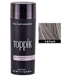 Кератиновий загусник для волосся Toppik (для маскування залисин) 27,5 м (для сивого волосся)