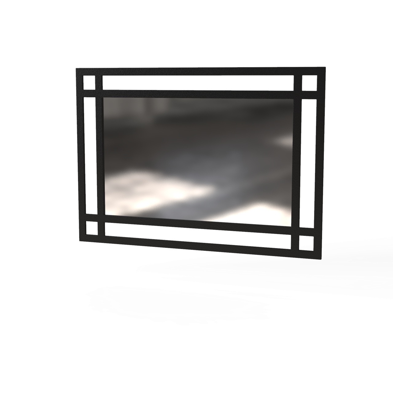 Зеркало Ascet Art In Head 1000x700x20 черный металлический каркас (102040117)