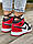 Мужские зимние кроссовки Nike Air Jordan 1 Retro Mid Red Fur | Найк Аир Джордан 1 Ретро Мид Красные с черным, фото 5