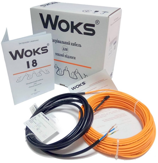 Електричний тепла підлога Woks 18 | двожильний нагрівальний кабель