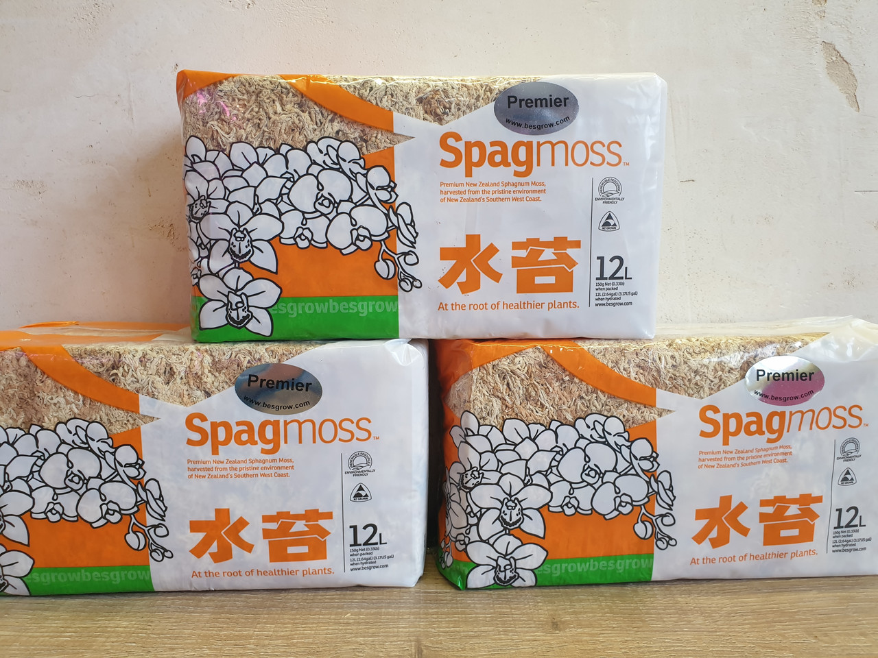 

Мох Spagmoss Объем 12 л,(150 г) Рыхлый (не прессованный)