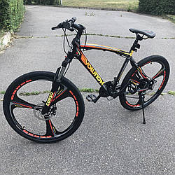 Велосипед спортивный для подростка от 160 см, 26 дюйм, литые диски, 24 скорости, Пламя, Corso Evolution 67384