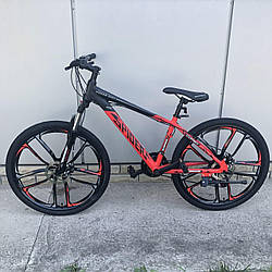Велосипед спортивный для подростка от 160 см, 26 дюйм, литые диски, 21 скорость, Красный, Corso Spider 52273